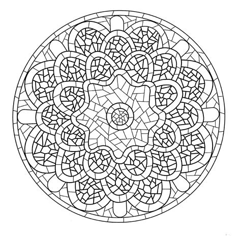 mandala à colorier